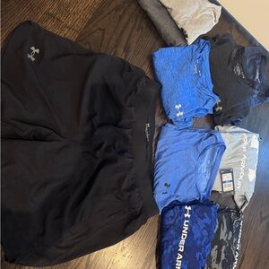 Under Armour Men’s Bundle: 9 Workout Shirts, 1 Pair Workout Shorts
